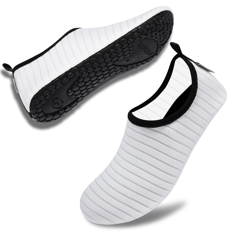 VIFUUR أحذية رياضية مائية للجنسين VIFUUR بيضاء - 5.5-6.5 W US/ 4.5-5.5 M US (36-37) - Image 4